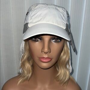 White and Gray Women's Cap